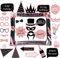 LMSHOWOWO 30 Stück Geburtstag Foto Requisiten - Rosegold Aufblasbarer Fotorahmen, Fotobooth Props, Fotorequisiten, Geburtstag Fotobox Accessoires, Party Zubehör für Mädchen & Frauen