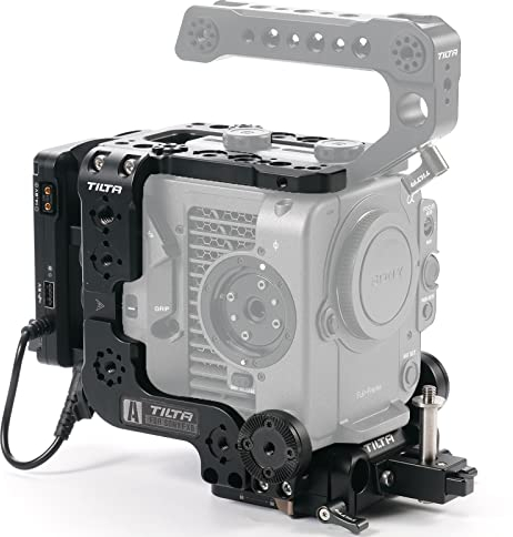 TILTA Camera Cage für Sony FX6 mit Quick Release Baseplate, Multi-Functional Top Plate, Side Arm, Battery Plate und Wireless Video Mounting Bracket Advanced Kit ES-T20-B-V