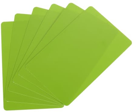 QUARKZMAN 20 Stück leere PVC-Karten, 15Mil Grafikqualität Plastikkarten glänzend wasserdicht für Foto-ID-Badge-Drucker, Grün
