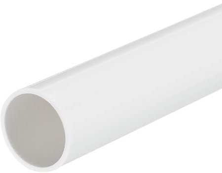 QUARKZMAN PVC Rohr, Durchmesser 28mm Länge 0.33m Rund Kunststoffrohr für Garten, Aquarium, Wasserleitung, Kabelkanal, lüftungsrohr (Weiß)