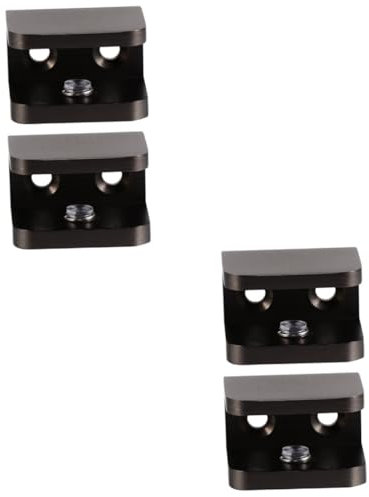 Artibetter 4stücke Wandmontage Glasregal Halterung Aus Reinem Verstellbare Glasklemme Für Badezimmer Und Wohnräume Rostfrei Und Langlebig Einfache Installation Ohne Bohren