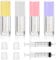 4pcs Empty Lip Gloss Tubes, 6ml Clear With Colorful Wand, Refillable Balm Containers, Mini for Women DIY Makeup