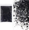 SHUOHONG 100g Glitzer Basteln Kinder, 3 Größen Gemischt Glitter, Groß Glitzer zum Basteln, Feiner Glitzer Wandfarbe, Pailletten Glitzerpulver für Make-up, Karten, Nagelkunst, DIY (Schwarz)