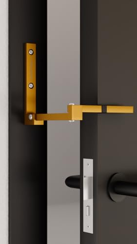 Scheffinger Sécurité de porte V77, Serrure Porte, Construction Robuste, Résistance Maximale, Protection Fiable en Laiton
