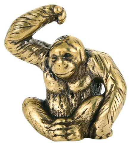Cabilock Orang-Utan-Statue aus Messing, Gorilla-Skulptur, Affenfigur, Dekoration für Zuhause, Tischdekoration