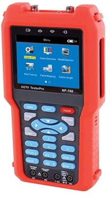 EDEDE CCTV Tester, CCTV Cable Tester With Analog Video Input And Power Output, Networt Cable Tester Cable Tracker With Multimeter Test Tool
