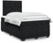 CFODOJ Betten & Zubehör, Betten & Gestelle, Casa-Boxspringbett mit Matratze Schwarz 120x200 cm Samt