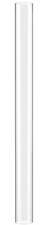 GARDENFLARE Tubo de cristal de repuesto para varios radiadores de exterior, cilindro de cristal sin base, tubo de cristal ignífugo para focos de terraza, estufa (102 cm)