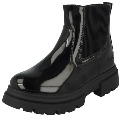 Spot On Girls Pineapple Chunky Sole Chelsea Boots H4198