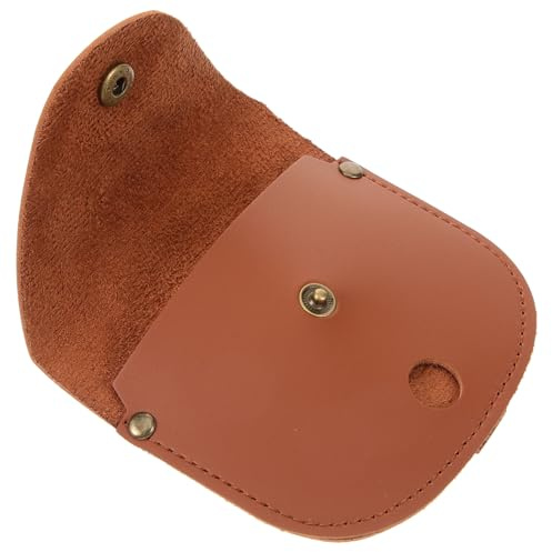 TOYANDONA Leichtes Taschenuhrenetui aus Leder mit Metallrahmen Schützendes Reise Uhrenetui für Taschenuhren für Outdoor und Stilvolles Design