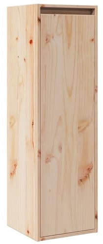Holamys Wandschrank 30x30x100 cm, Massivholz Kiefer, Hängeschrank für Wohnzimmer, Robuste Wandregale für Bücher, Vielseitige Ablagefläche