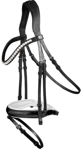 WALDHAUSEN Kandarenzaum X-Line Evermore, schwedisch Komb. schwarz/weiß, XWB