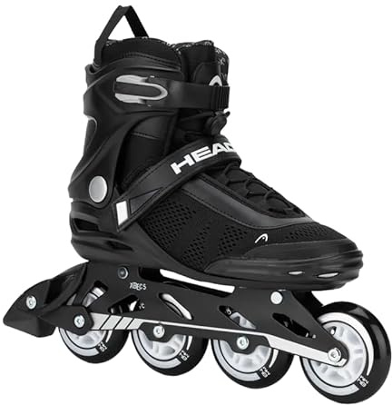 Head Essence 84 Herren Inlineskates – Fitness Skates mit 84 mm PU-Rollen, ABEC-5 Lager, Aluminium-Schiene, Quick Lacing (46)