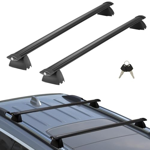 Autodachgepäckträger Dachträger-Querstangen Mit Gerillten Seitenschienen, 200-Pfund-Querstangen Schlössern, Dachgepäckträger-Tasche, Gepäck Für Jeep, Für Grand, Für Cherokee