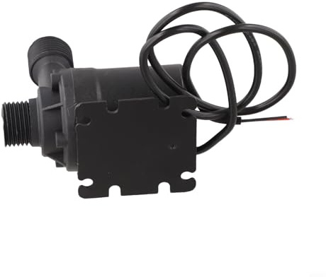 Self Priming Water Pump 12V 24V 800L/H High Pressure Diaphragm Pump Quiet Submersible Motor for Garden Watering Fish Tank Pond Reservoir Irrigation System Black(DC 24V)