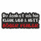 Folien-Zentrum - Du Denkst Ich Bin Klein 13 x 5,5 cm - hochwertiger Aufkleber Auto Tuning - OEM & JDM Auto Sticker - Lustige Aufkleber für Auto - Stickerbomb - Autoaufkleber - Made in Germany