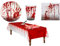 Karneval-Klamotten blutiges Tischdeko Party Set XL Halloween Horror Blut 37 Teile Teller, Becher, Servietten, Tischdecke