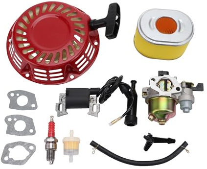 GOOFIT Rasenmäher Vergaser Recoil Luftfilter Zündspule Stecker Für GX140 GX160 GX168 GX200 Motor