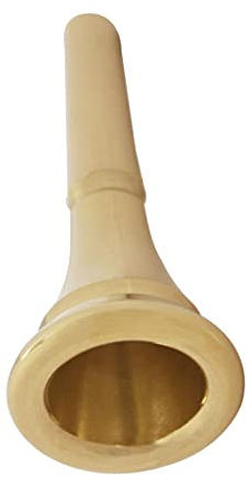 B Baosity Waldhornmundstück Mundstück für Waldhorn/Doppelhorn/Kinderhorn/French Horn - Golden