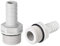 sourcing map Barbillon PVC 12mm Adaptateur raccord tuyau flexible 15/32x1/2G tuyau mâle 2Pcs