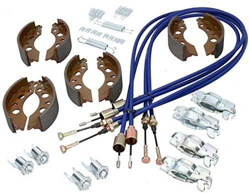 AB Tools Brake Shoe & Cable Refurb Kit for Indespension AD1600 & AD2000 Plant Trailer