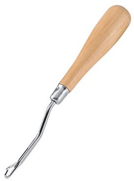 Gancho de pestillo Aguja de ganchillo Gancho de pestillo Herramienta para rastas Mango de madera Gancho de pestillo Ganchos de aguja de ganchillo