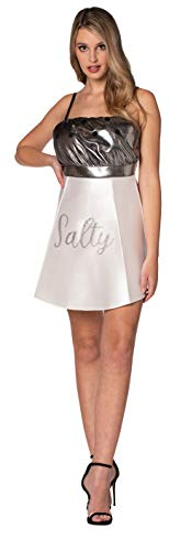 Rasta Imposta Women's Salty Salt Shaker Dress Fancy Dress Costume Standard White