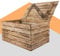 Obstkisten Online Holztruhe mit Deckel Truhe Couchtisch im Landhausstil, Stauraum für Decken, Kissen im Schlafzimmer (80x50x39cm groß geflammt)