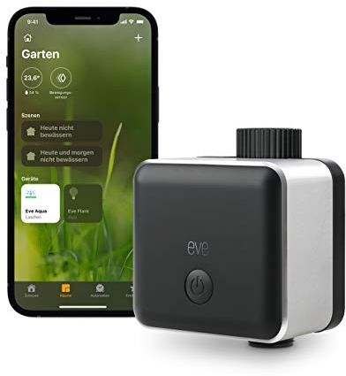 Eve Aqua – Smart Water Controller for Apple Home App or Siri, Irrigate Automatically Withschedules, Easy to Use, Remote Access, No Bridge, Bluetooth, HomeKit
