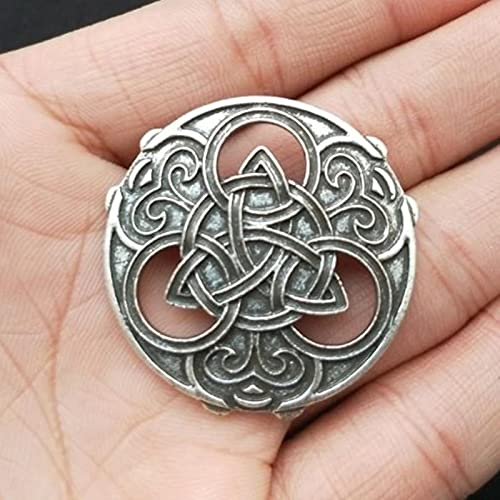 HCMA Norse Wikinger Brosche Witchy Große Große Vintage Irish Knot Broschen Für Frauen Männer Wicca Witchcraft Witch Pin