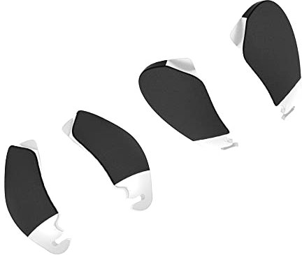 2 paires de plaquettes de nez de rechange pour lunettes de soleil Oakley Jawbone/veste fendue/veste de course, White Hard Base With Black, Taille unique
