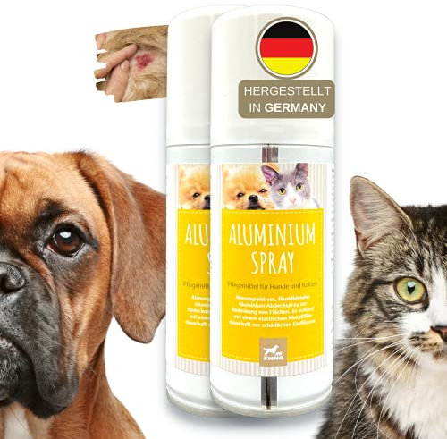 Silberspray für Tiere I Wundspray zum Wundschutz Pferd Hund Haustier I Silber Spray Wundheilung I Verband selbstklebend I Sprühpflaster I Mittel gegen Juckreiz I Sprühverband Wundversorgung 2x100ml