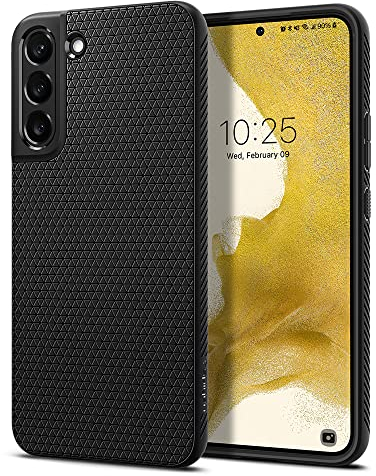 Spigen Liquid Air Hülle Kompatibel mit Samsung Galaxy S22 Plus -Schwarz