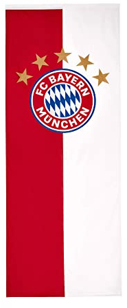 FC Bayern München I Bannerfahne Logo 300 x 120 cm I Rot/Weiß