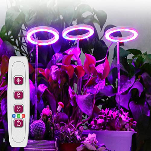 NC LED Plant Growth Light Full Spectrum Angel Ring Indoor Potted Household Timing Dimming Succulent Plant Fill Light
