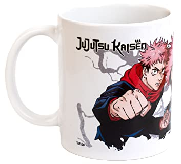 Grupo Erik - Mug Black Jujutsu Kaisen, Anime 350ml | Tasse en Céramique Sous Licence Officielle | Mug Café & Thé, Idée Cadeau Geek, Anniversaire ou Noël