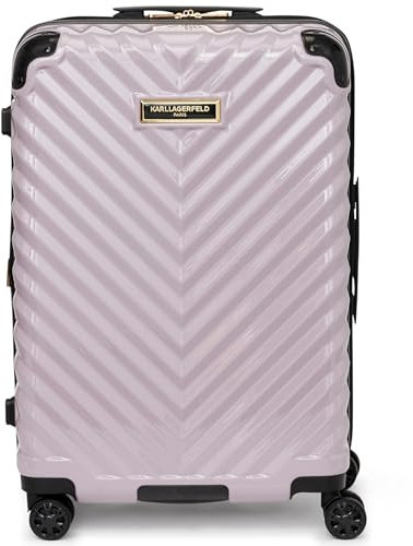 Karl Lagerfeld Paris Damen Koffer Spinner Wheels Hardside, Flieder, Medium, Koffer-Spinner-Rollen, Hardside