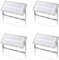 Viugreum 4 Pezzi Proiettori LED da Esterno 100W-220V IP65 Impermeabile Faretto LED da Esterno - 10000LM Bianco Freddo 6500K Illuminazione di Sicurezza per Garage Giardino Patio Cortile Fienile