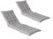 IDMarket - Lot de 2 Coussins universels de transat Adam 180 cm Gris Anthracite
