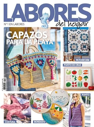 Revista Labores #764 | Capazos para la playa. Bolsos de ganchillo. Punto fresco muy chic