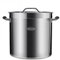 ASSYA Lagertank SUS 304 Edelstahl Fass Zylindrische Suppentopf mit Deckel Griff Skala Mark Öl Fass Kapazität 12,3-71.5L,25.7L
