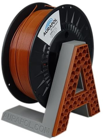 AURAPOL PETG Filament 1.75 | 1kg Kupferbraun | filament-3d-druckmaterialien | 1 kg Premium 3D Drucker Filament kompatibel mit den meisten FDM(FFF)-3D-Druckern und 3D-Stiften