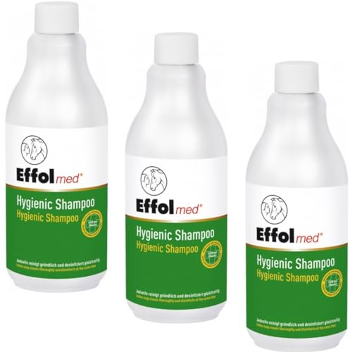 RL24 - Hygienic Shampoo | Pferdeshampoo mit PVP-Jod- Formulierung | wirksam gegen Bakterien, Pilze, Hefen & behüllte Viren | Shampoo für Pferde | Pferdepflege | 3 x 500 ml (3er Set)