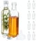 Relaxdays Petites Bouteilles en Verre, Lot de 12, fioles pour spiritueux, huiles, 250 ML, Bouchon à vis, Transparent