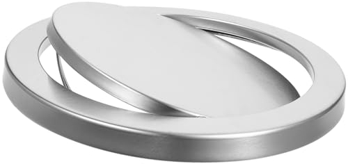 HOLIDYOYO Couvercle en Acier Inoxydable pour Poubelle Publique Résistant à la Corrosion Design Bascule Anti-Odeurs pour Hôtels et Commerces Facile à Installer