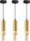 Bravsekai Oro Iluminación Colgante de Techo Incluye 3 Luces LED 3CCT Regulable,Iluminación vertical de isla de cocina, elegante y suave.