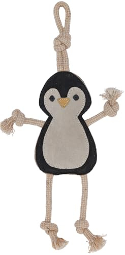 Kerbl Pet Hundespielzeug Pinguin, aus Leder, 43x20x3cm