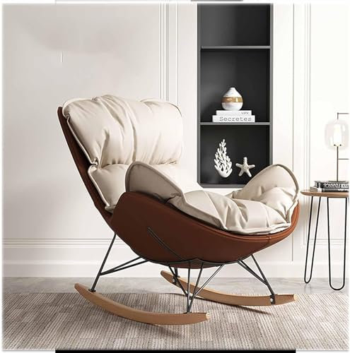 Moderner Freizeitstuhl mit Kissen und Massivholzbeinen, Lounge-Sofasessel für Wohnzimmer, Schlafzimmer