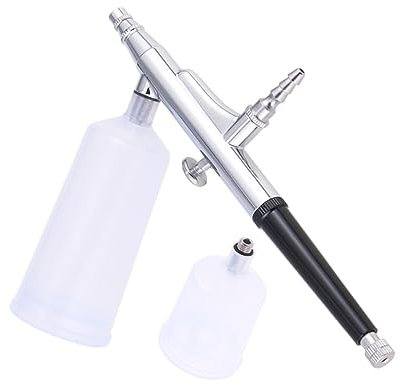 Lurrose aerógrafo para pintar uñas compresor compressor joncake pastel jet nozzle aerógrafo portátil boquilla de pulverización de la pluma kit para hacer uñas boquilla de aerógrafo Silver