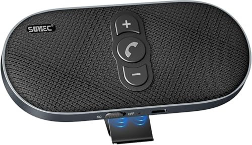 Hands Free Car Phone Kit Bluetooth: 6W Bluetooth Handsfree Car Speaker for Cell Phone Works on Van Truck - Dual Mics Support Siri Voice Assistant Hands-free Kit - BC990G